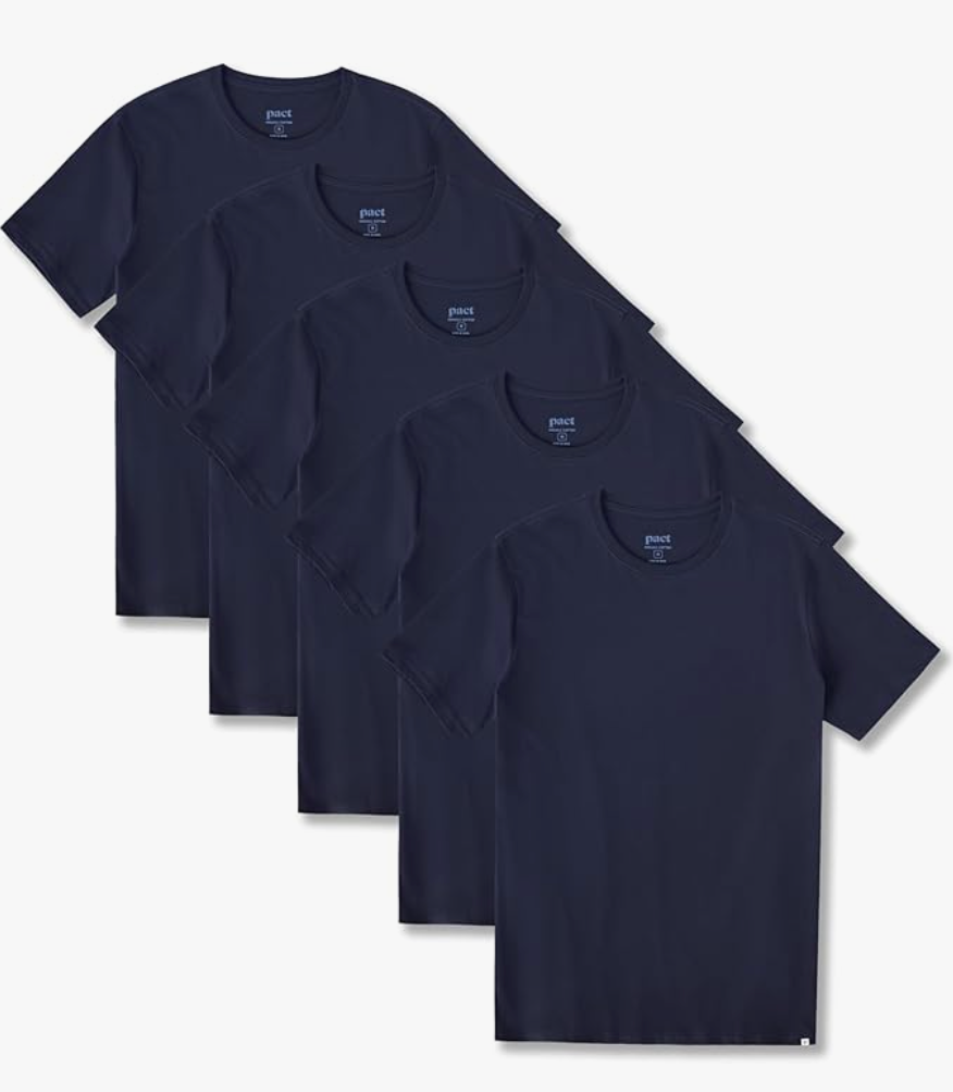 organic men's crew shirts from best organic clothing companies