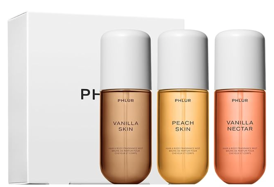 phlur vanilla peach trio