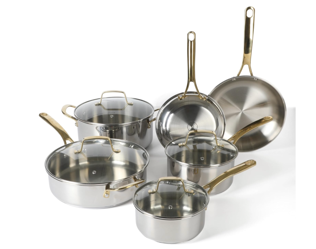 stainless steel pots and pans set